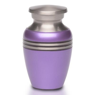 metallic purple keepsake cremation urn